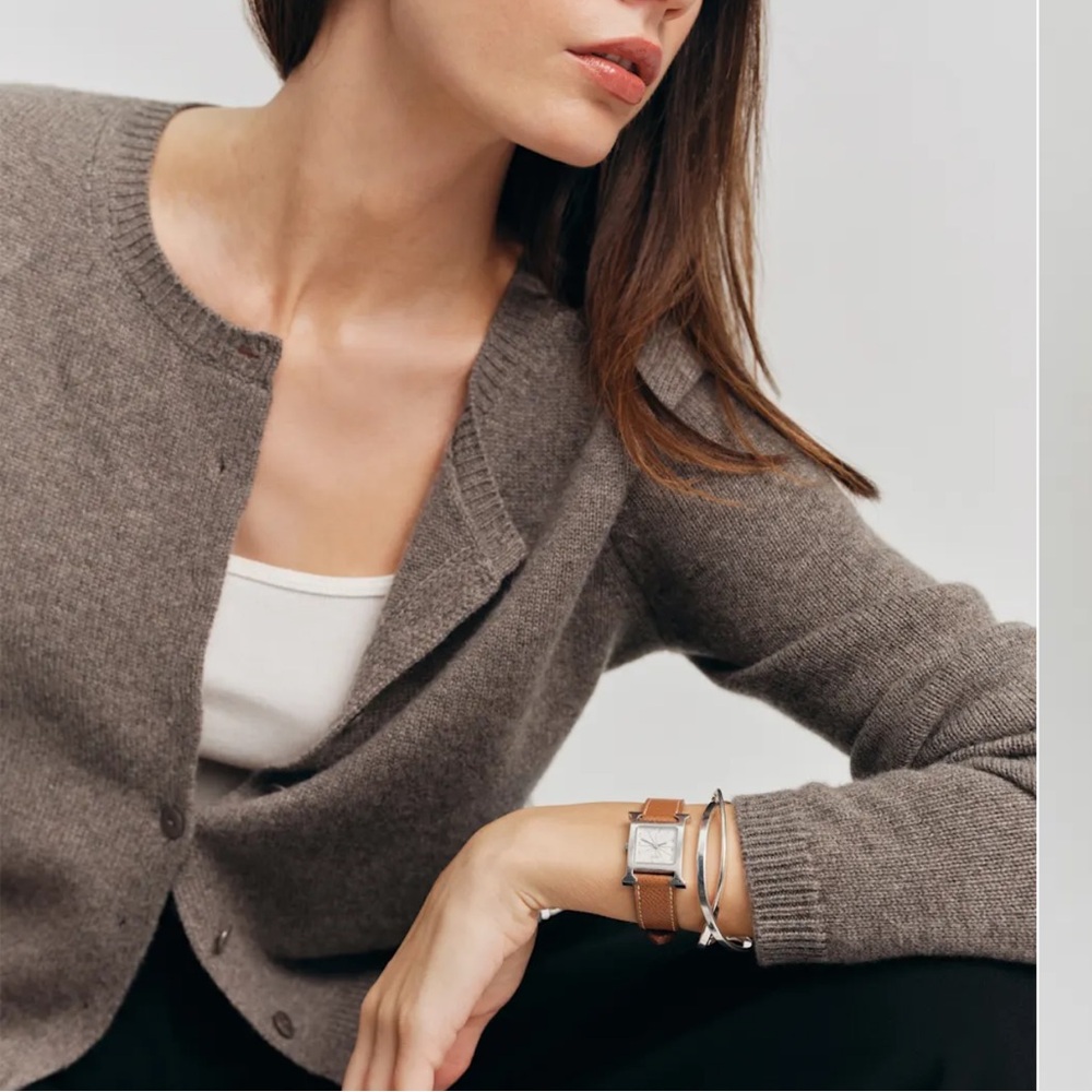 Reformation Clara Cashmere Crew Cardigan